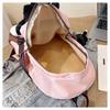 Cute Kitten Color-Block Cartoon Plush Schoolbag - Large Capacity Backpack for Female College Students