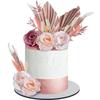 1 Set Goldene Palmenblatt Dekoration Blume Für Kuchen Topper Papier Geburtstag Glückliche Party Kuchen Goldene Palme Backen Kuchen Dekor Bohemian