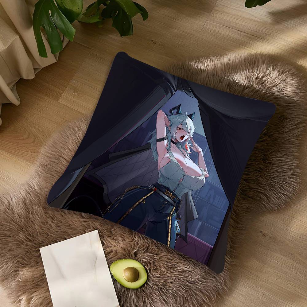 Pretty Hot Girl Zani Wuthering Waves Pillow Case Cushion Cover Throw Pillow Covers For Couch Camping Pillow Cover Decorations