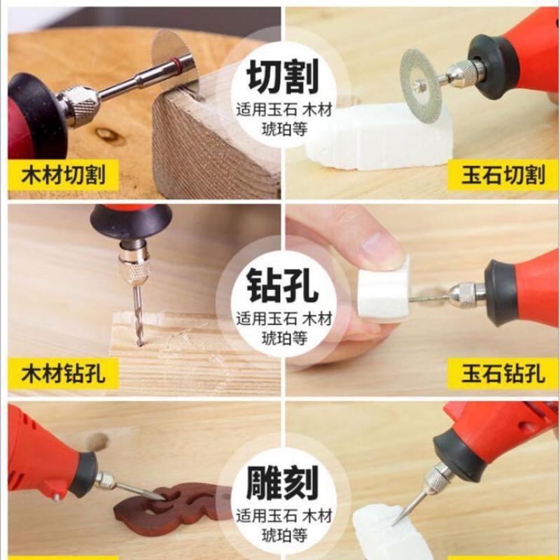 161-teiliges Mini-Bohrmaschinen-Multi-Rotationswerkzeug-Zubehörset Schleif-Polierset Elektrischer Schleifer Mikro-Bohrmaschine Schleif-Polierset