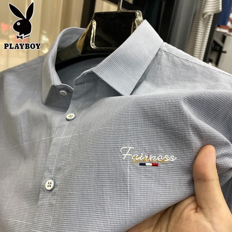 PLAYBOY Men s Pure Cotton Short Sleeve Tops M
