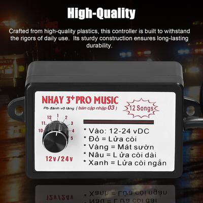 12 Ton Araba Korna Kontrol Cihazı Elektrikli Korna Hoparlör Ses Kontrol Ünitesi Işıklı 1224V Araba için