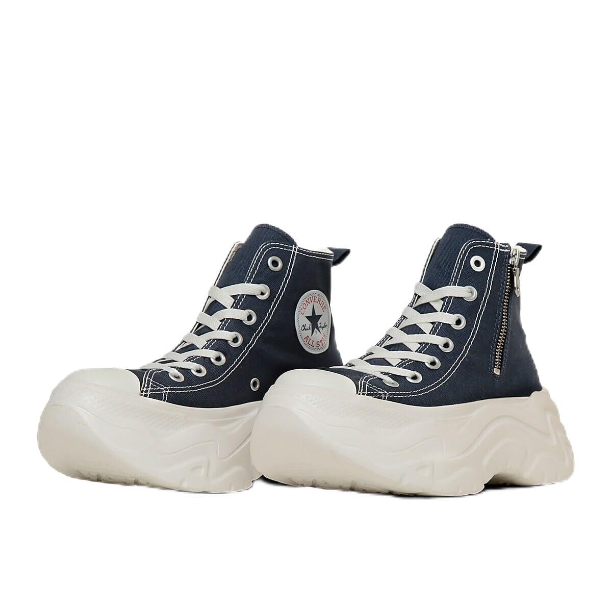 

Lightweight platform zip-up All Star Cityhike Z Hi sneakers in dark navy, size 22.5 cm