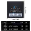 Set of 4 Durable & Melodious Violin Strings for 4/4 3/4 Violins Copper Alloy Material,Stable Tone and Easy Installation