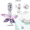 copper Classic Purple Retro Heart Shape Lotus Angel Pattern Charm Bead Charms Bead Charms Compatible With Necklaces Bracelets Pendant Do It Yourself J
