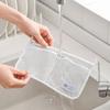 Refrigerator Storage Net Bag Double Compartment Hanging Mesh Organizer for Sauce Packets Spices Kitchen Pantry Organization