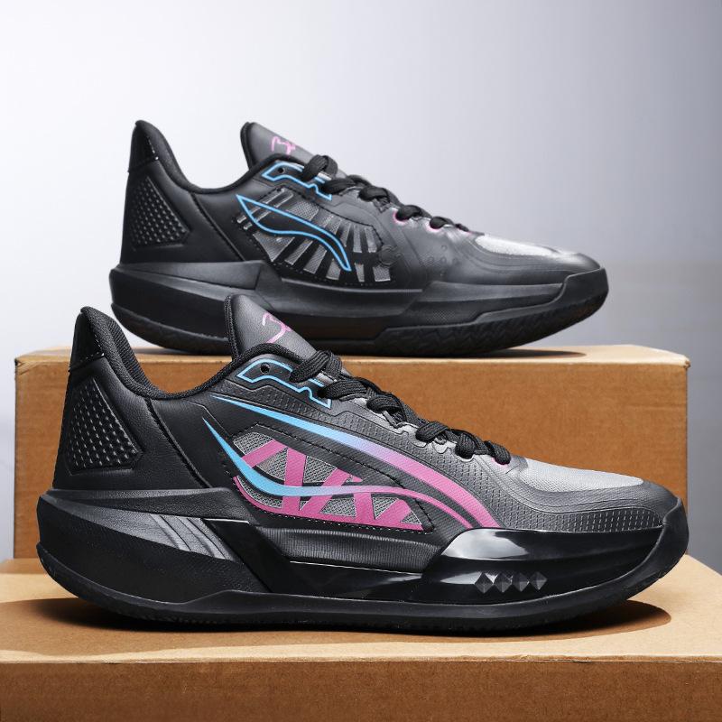 New basketball shoes men's cushioning breathable youth mesh wear-resistant non-slip loud fashion sports shoes