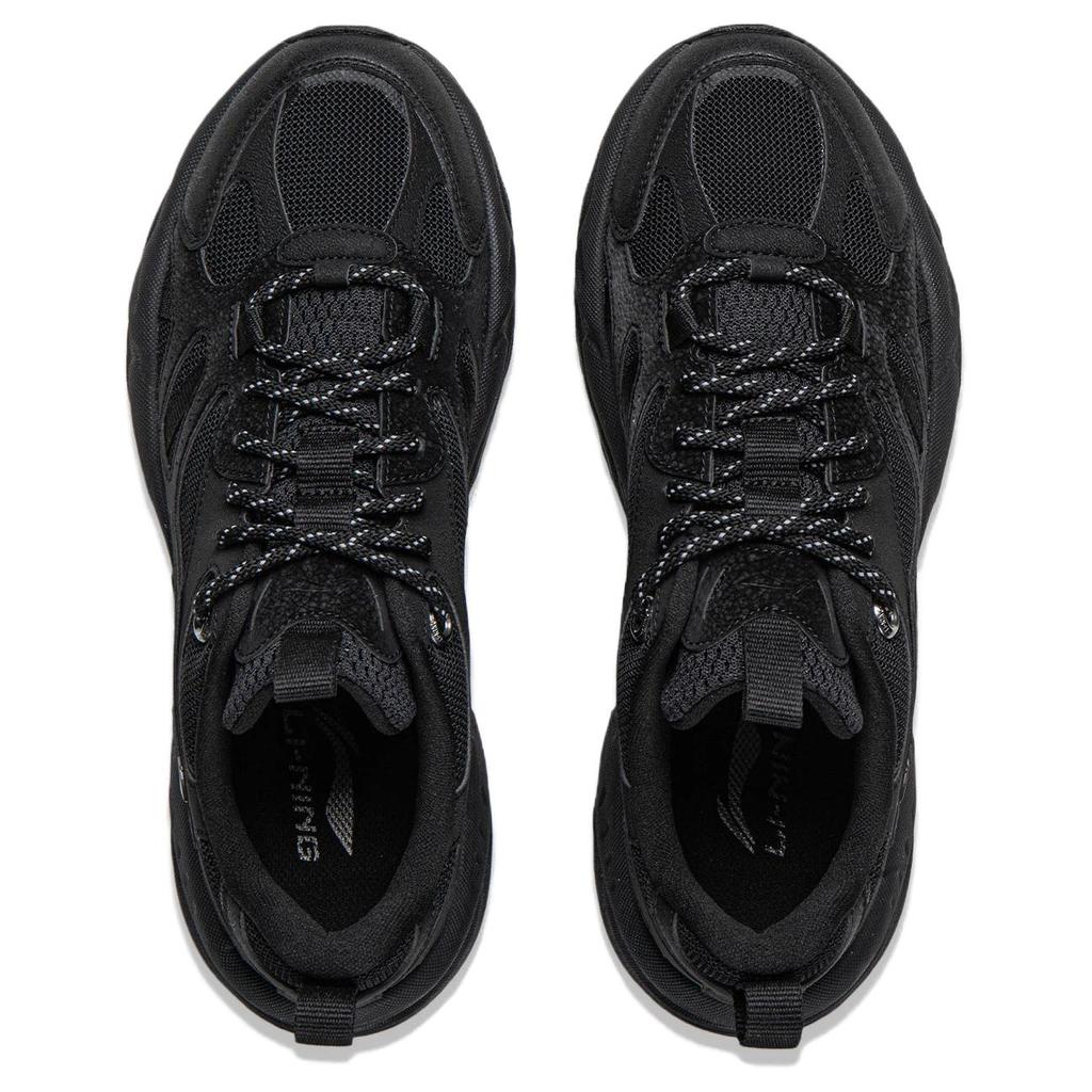 Li-Ning Seagull Minimalist Comfortable Durable Lightweight Low-Top Dad Shoes Men Sneaker Black AGCW201-2