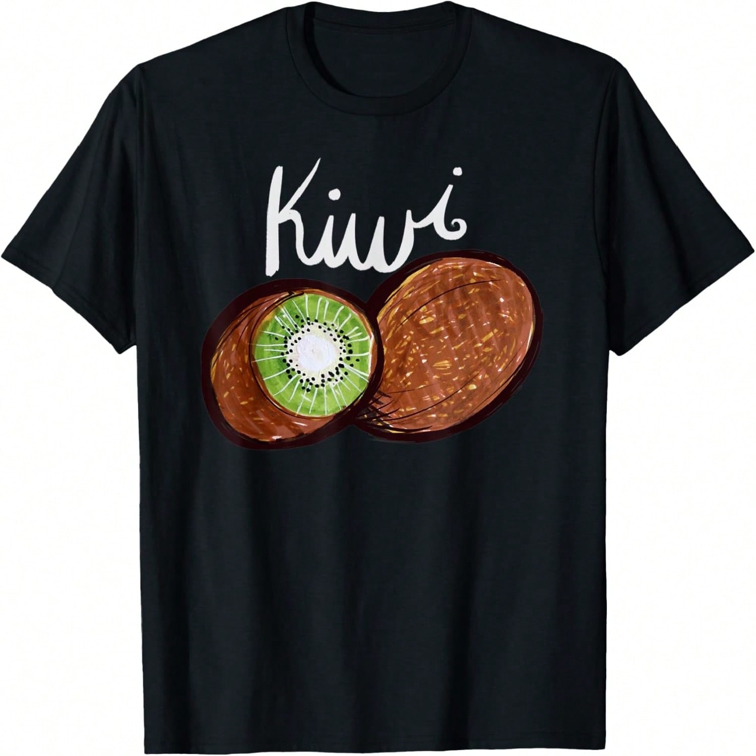 Kiwi Bird Is Divided Like A Kiwi Fruit T-Shirt S