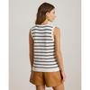 Lauren Ralph Lauren Striped Cotton Sleeveless Sweater Wmlrswescm20056100
