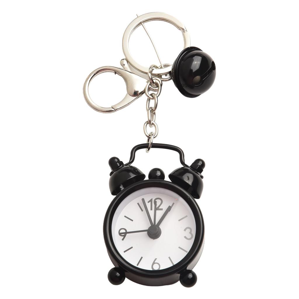 1pc Mini Alarm Clock Keychain Creative Car Ornament-Bag Pendant Ornament Couple Key Chain Small-Gift Home Decoration Clocks