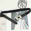 Fashionable Elastic Metal Waist Belt Women's Dress Suit Belt Autumn Winter Black In Stock