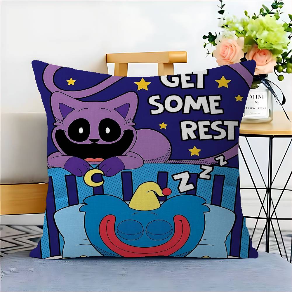

Video Game Poppy-p-playtimes Personalized Pillow Dust Cover Bedroom Kids Party Decoration Pillowcase Birthday Children Gift 12x12Inch