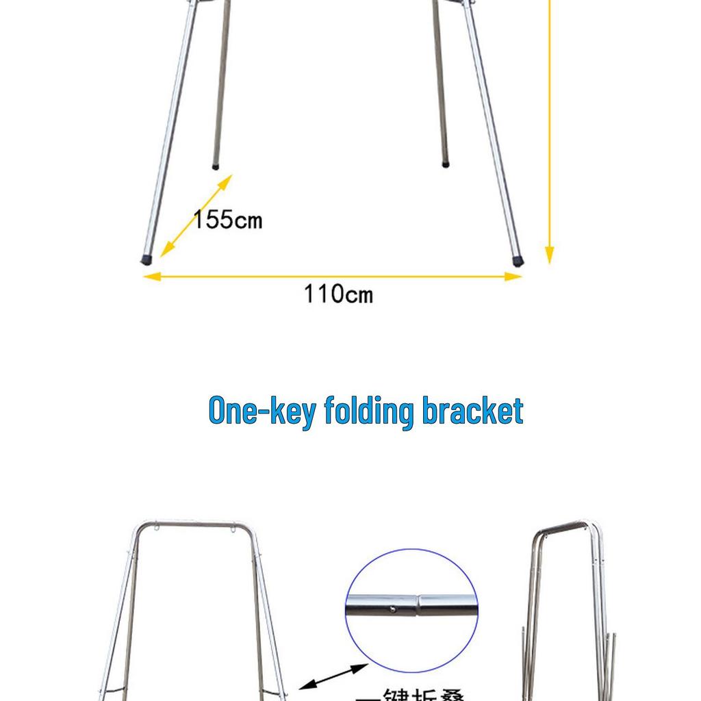 Indoor Outdoor Children's Stainless Steel Fabric Swing Set