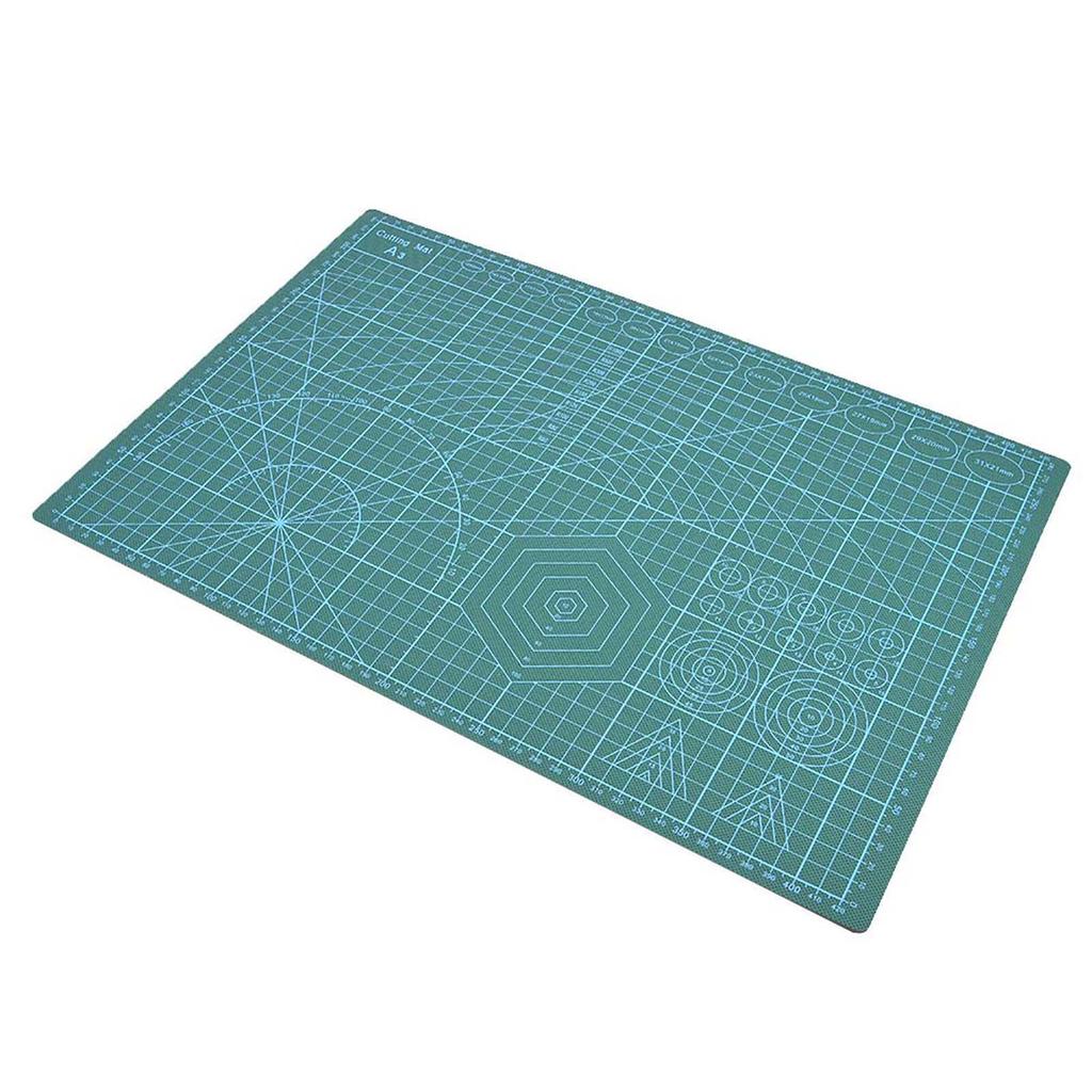 Grid Lines PVC Cutting Mat Self Healing Paper Leather Fabric Cutting Board(Blue)