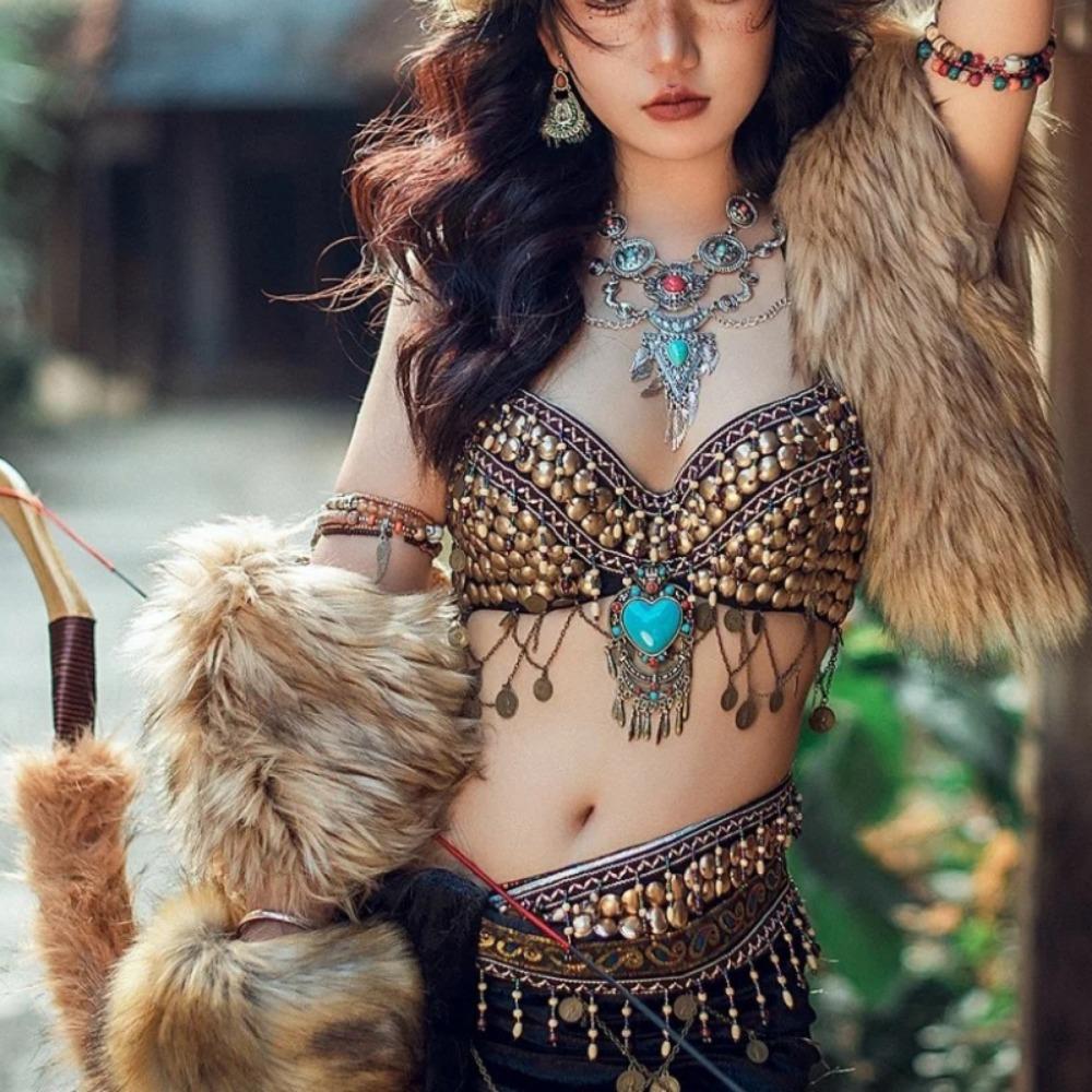 Alloy Coin Personalized Retro Collarbone Multi-layer Necklace, European and American Exaggerated National Style Necklace