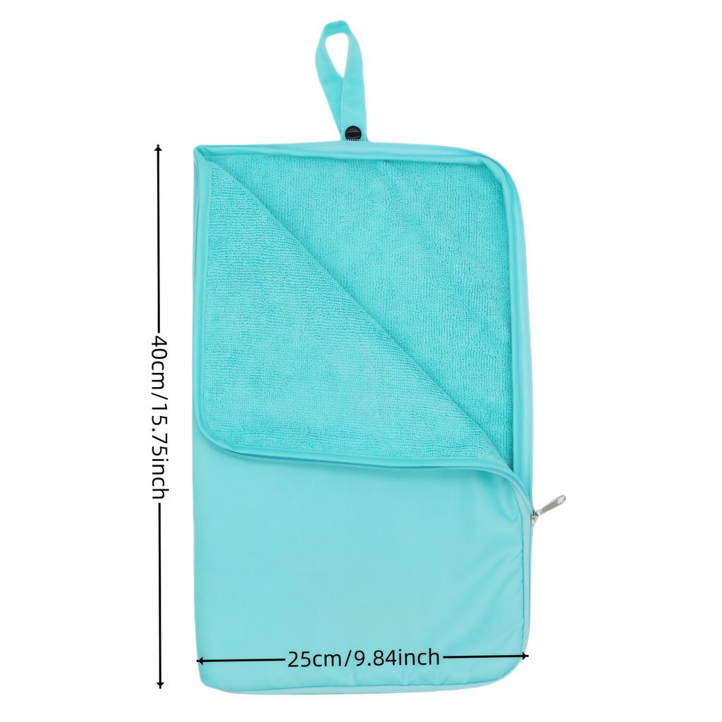 Waterproof Zipper Swimwear Storage Bag Handheld Snap Design Portable Outdoor Beach Pool Pouch
