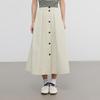 Elva' Island Women's High-Waisted A-Line Skirt