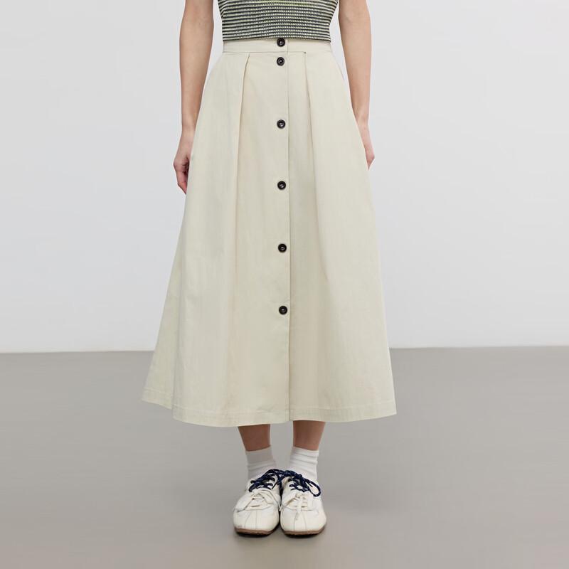 Elva' Island Women's High-Waisted A-Line Skirt