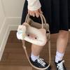Cartoon Small Cat Pu Crossbody Bag For Girls Daily Use And School Commuting