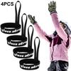 4/8 Stück Elastische Snowboard-Handschuhschlaufe Anti-Verlust Handschuh-Sicherheitsleine Ski-Handschuh Leinenhalter für Camping Skifahren Outdoor-Aktivitäten
