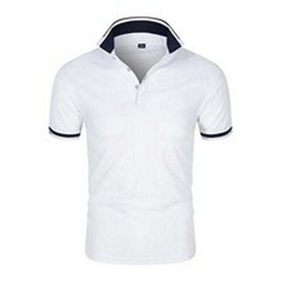 Men's 2024 Lapel Half-Sleeve Polo: Fashionable, Casual, Business-Ready T-Shirt