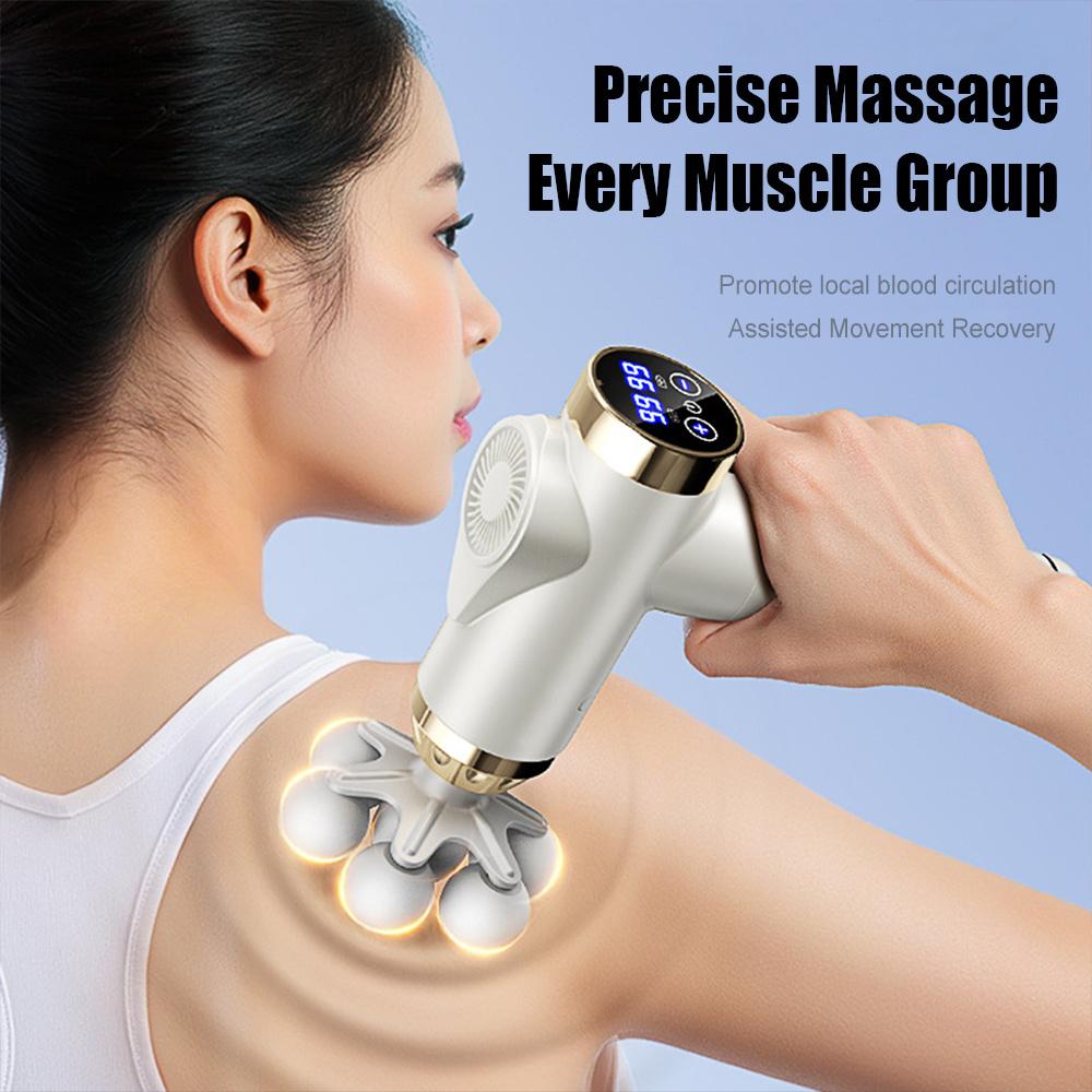 Professional Electric Fascia Massager High Frequency Deep Tissue Muscle Relaxation Massage Gun Fascia Masajeador Fitness