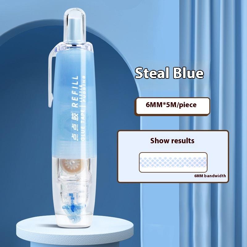 360° Rotatable Dots Glue Roller Double Sided Tape Pen 5M Refillable Adhesive For Scrapbooking Diy Crafts School Office Supplies