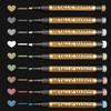AKARUED Metallic Marker Perfect for DIY Surprise Writing Coloring Sign Diary Gift New and Perfect for Pens, Water-Based, 10-Color Set, Boxes,