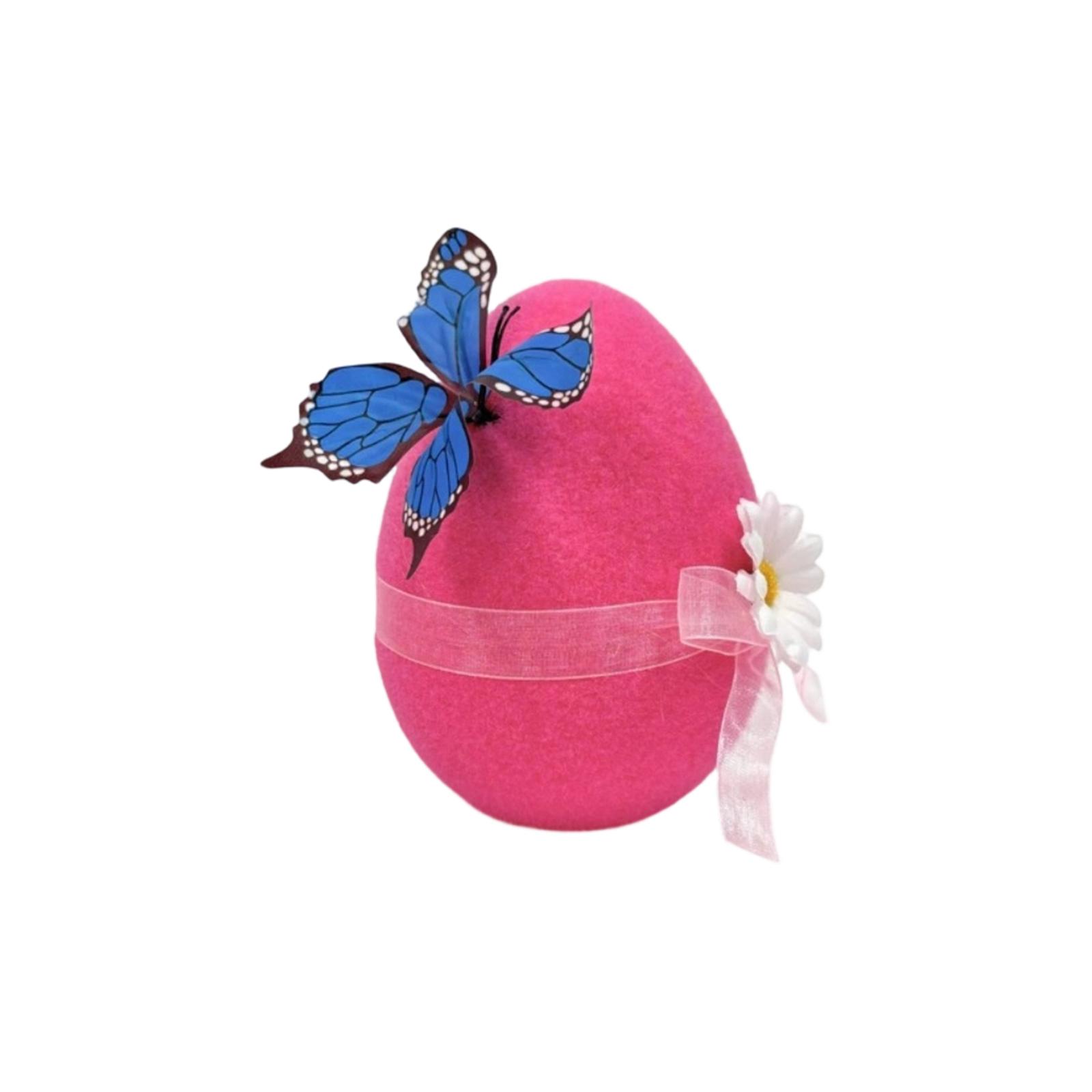 Садовые украшения в виде пасхальных яиц, Имитация яиц, Поделки, Уличные садовые украшения One Size розовый