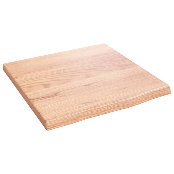 VidaXL Étagère murale marron clair 40x40x2 cm bois chêne massif traité 363629