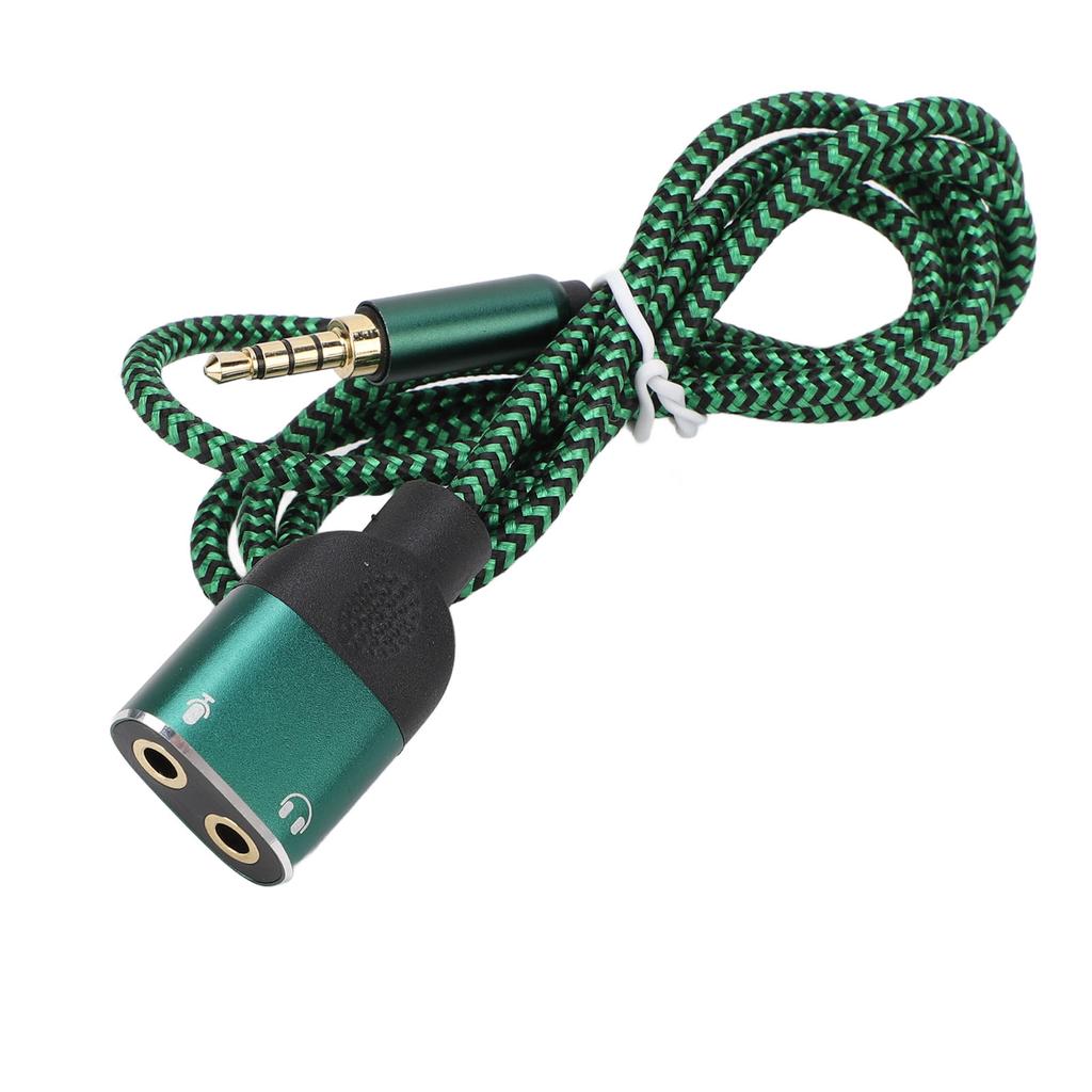 Headphone Mic Splitter Cable Multifunctional 3.5mm Male To 3.5mm Female Headset Microphone Splitter