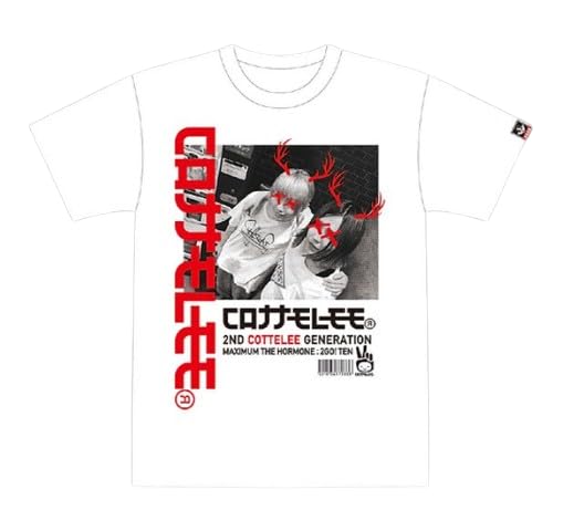 

MAXIMUM THE HORMONE Corona Namoremomo Hormone 2nd Store COTTELEE x DEER T-Shirt [White] XL