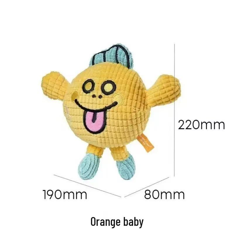 Giocattolo sonoro in peluche resistente per cani - Compagno resistente al morso per Bulldog Francesi, Golden Retriever e altri