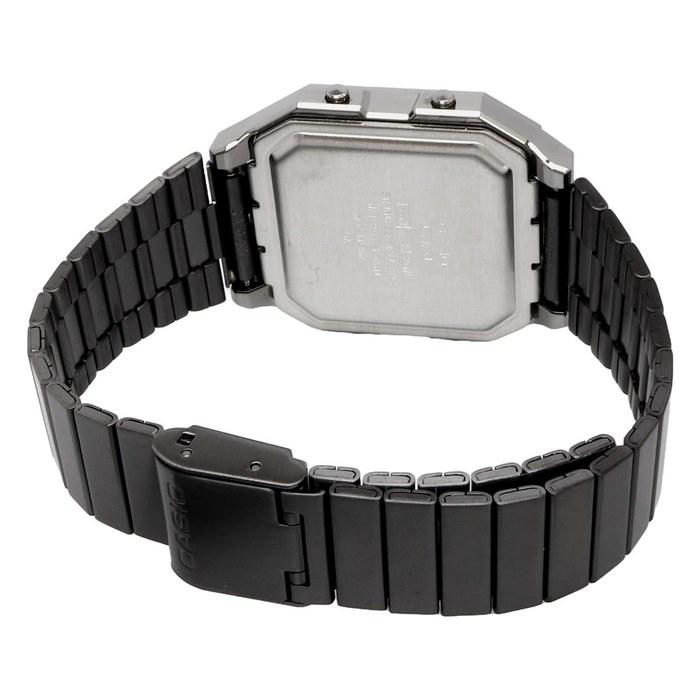 Casio Standard Digital Watch with Analog Display, Vintage Series A130WEGG-1A, Dark Gray Metallic