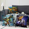 Polštářek Ratchet And C-Clank – Odnímatelný, Omyvatelný Potah Polštářku – Celoroční Měkké Len