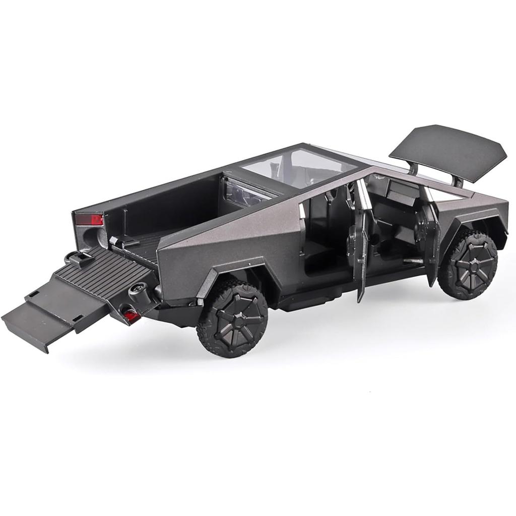 1/32 Tesla Diecast Mars Pickup-Automodell, Spielzeugauto aus Zinklegierung mit Ton und Licht, Spielzeugauto mit Rückziehfunktion für Kinder ab 3 Jahren