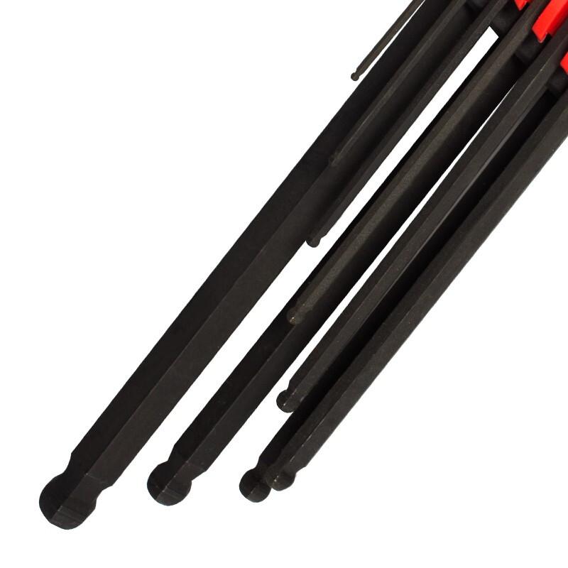 JETECH BL-B9 9-Piece Metric Ball End Hex Key Set