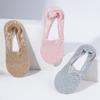 3 Pairs Women Ankle Socks Summer Fashion New Style Lace Flower Short Socks Antiskid Invisible Socks