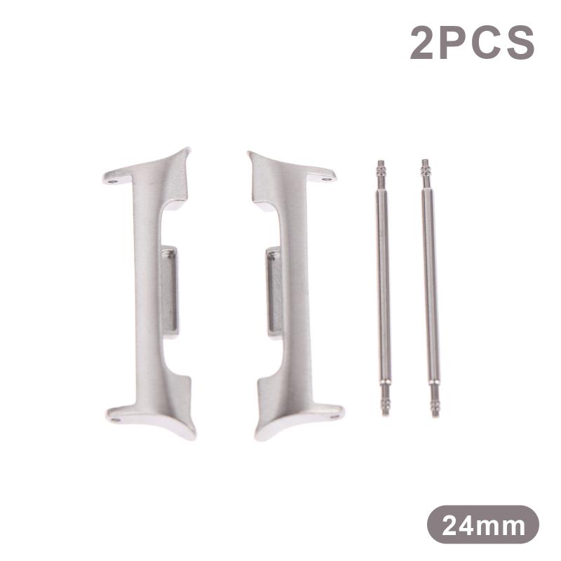 

1 пара адаптеров для Galaxy Watch 8 Classic, коннектор для браслета из нержавеющей стали для Galaxy Watch 20/22/24 мм, металлические адаптеры