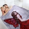 Winter Rose Butterfly Fairy Throw Blanket Heavy Cute Plaid Luxury Summer Beddings Blankets