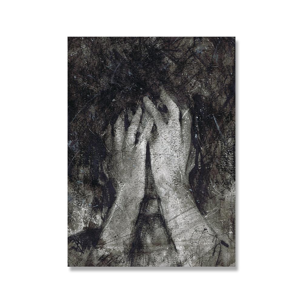 

Романтика в неожиданном месте Любовь Греческая мифология Искусство Холст Картина Абстрактная богиня Синий слабый постер Настенная картина Декор 21x30cm No Framed