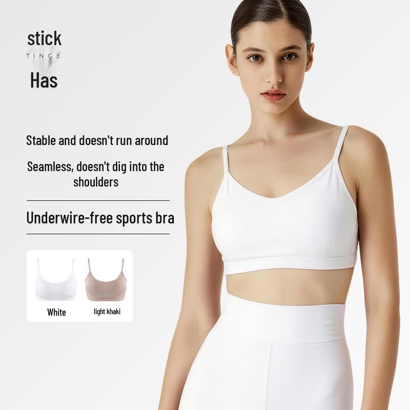 TINGE Women s Cotton Wireless Sports Bra 2-Pack XL