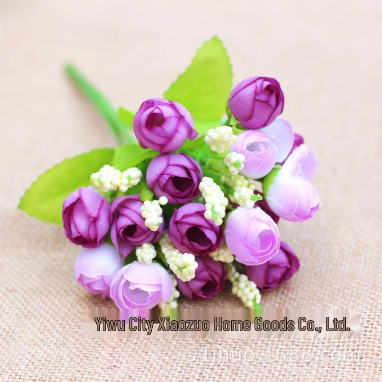 In-Stock Artificial Flowers: Small Bunches of Roses, Sunflowers, and Gerbera Daisies for Home and Wedding Decoration