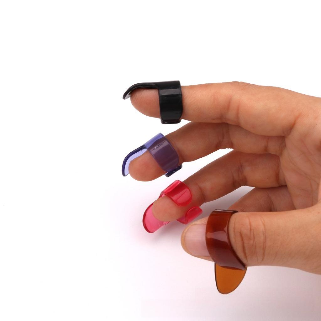 Mini Pick Case Set Celluloid Thumb, Index, and Middle Finger Pick Set Guitar Finger Pick Case