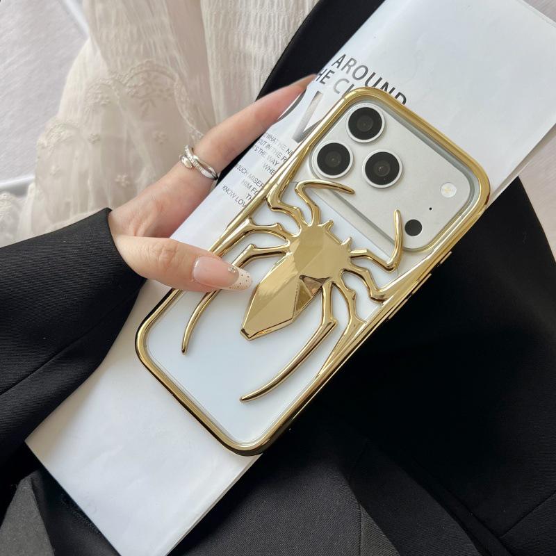 

Electroplated Spider Glossy Case for iPhone 17 Pro/16/15/14/13 Pro Max iPhone 15 Pro / 14 Pro / 13 Pro