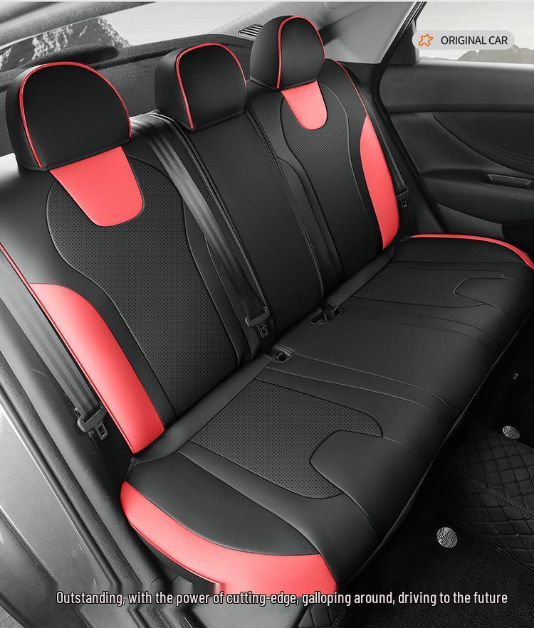 Beijing Elantra Full Leather Car Seat Cushion - All-Season, Five-Seat Model