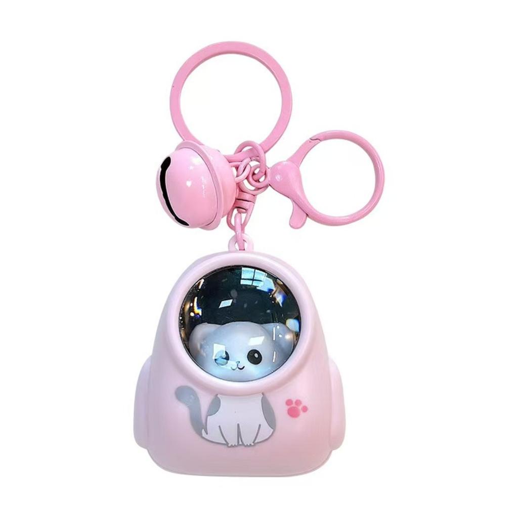 Cute Bear Bag Small Night Light Keychains Kawaii Bags Hang Web Celebrity Atmosphere Light Key Chain