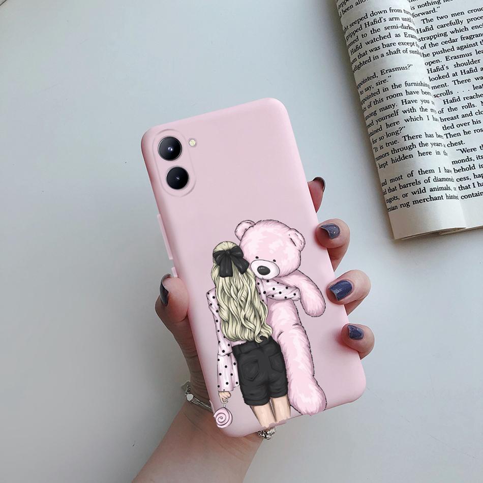 For Realme C33 4G Case Super Mom Baby Fashion Girls Soft Silicone Phone Case For Realme C33 2022 RMX3624 Back Cover Bumper Etui