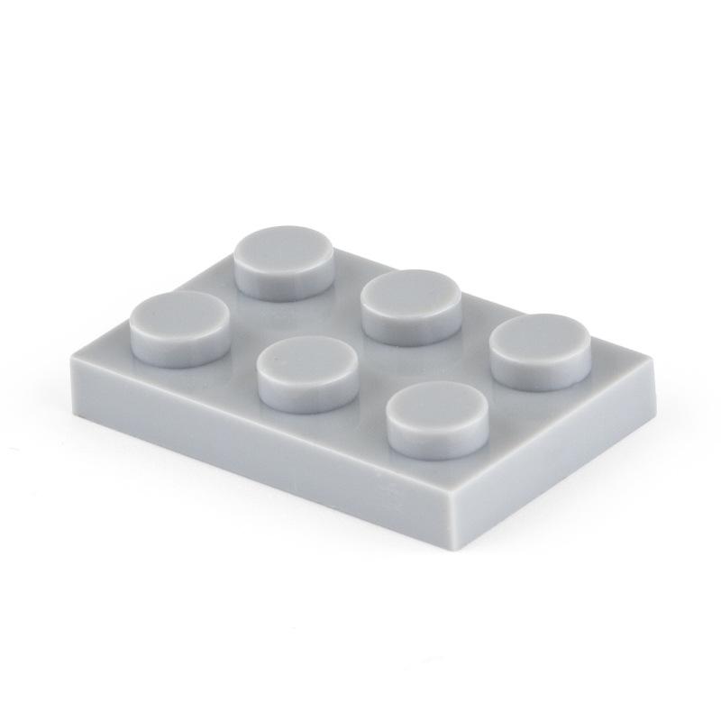 100 Pcs MOC Parts 3021 Plate 2 x 3 Compatible Bricks DIY Assmble Building Blocks Particle Kid Brain Toy Gift